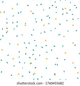 Leaf  Orange. This bright confetti pattern is great for festive decorations, wrapping paper, fabric and printing design as well.
