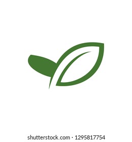 Leaf Organic Icon Vetor logo Template