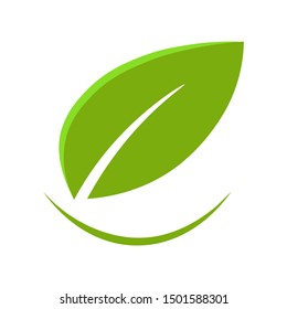 leaf organic logo - Vector