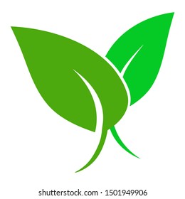 leaf organic logo - Vector
