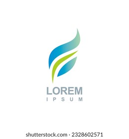 Leaf organic logo vector image
