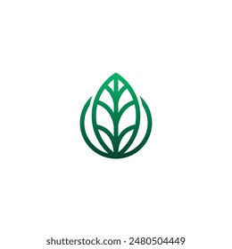 Leaf Organic Logo Vector. Nature Vector Illustration