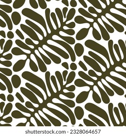 leaf organic seamless patten. fabric design