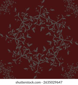 Leaf ornament flowers pattern repeat designs