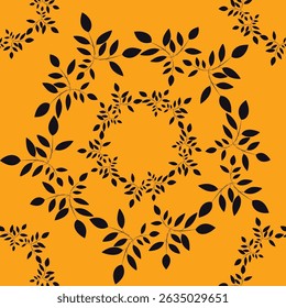 Leaf ornament flowers pattern repeat designs