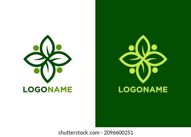 Leaf ornament logo design. Very suitable various business purposes also for symbol, logo, company name, brand name, icon and many more.