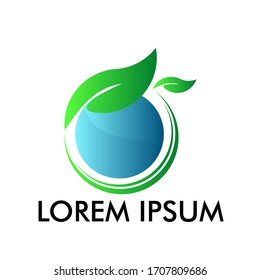 leaf ornament for nature or organic logo icon product