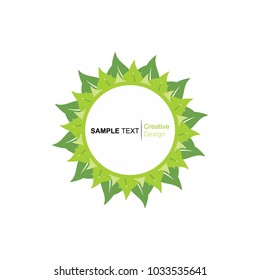 leaf ornament vector on white background