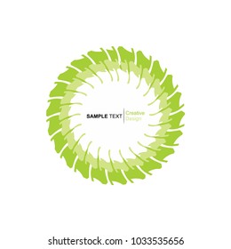 leaf ornament vector on white background