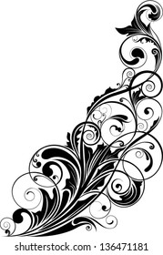 Leaf ornamental corner
