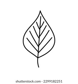 Leaf Outline Icon for Logo and More