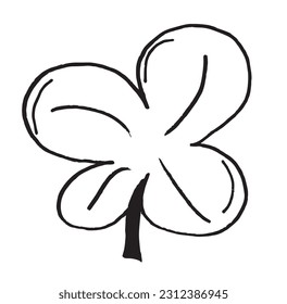 Leaf outline illustration image. 
Hand drawn image artwork of leaf. 
Simple cute original logo.
Hand drawn vector illustration for posters, cards, t-shirts.