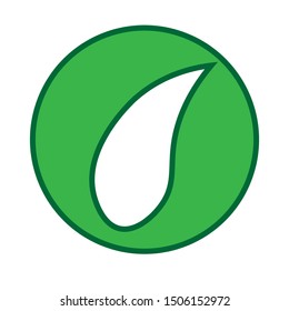 Leaf outline Organic Logos - Vector