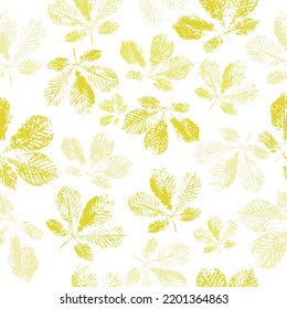 Leaf paint imprints. crazy beautiful imprint watercolor pattern of leaves. handmade painted.
