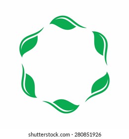 Leaf Pair Icon Vector Illustrations. eco logo vector. botany icon.