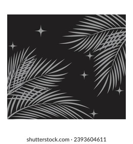 Leaf palm logo vector template symbol and design