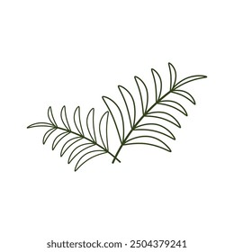 Leaf Palm oil illustration design template