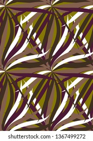 Leaf palms pattern.Tropical seamless pattern with palm leaves. Exotic leaves.