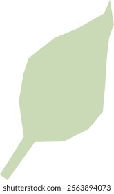 Leaf Paper Cut Shape Vector Illustration
