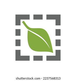 plantilla de icono de logotipo de parque de hojas
