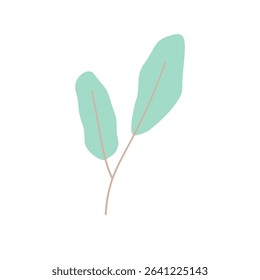 leaf with pastel color and aesthetic design