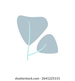 leaf with pastel color and aesthetic design