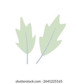 leaf with pastel color and aesthetic design
