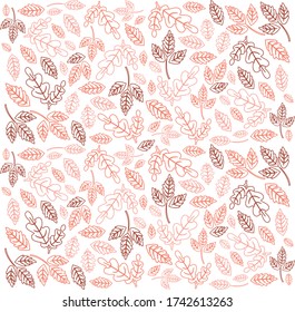 leaf pattern autumn vector illustration