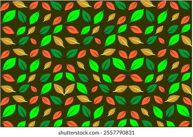 Leaf pattern background, leaves vector illustration. Leaf seamless pattern background. Perfect for object background and wallpaper.