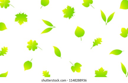 leaf pattern with color 2 color gradation 