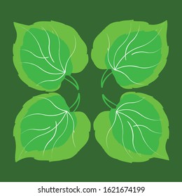 A leaf  pattern design is an above ground plant organ and it is green its main functions are photosynthesis and gas exchange.
