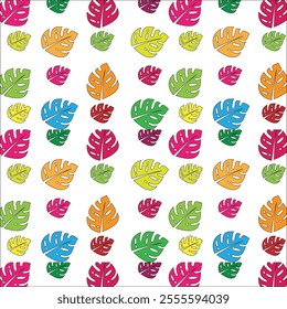 Leaf pattern design with background