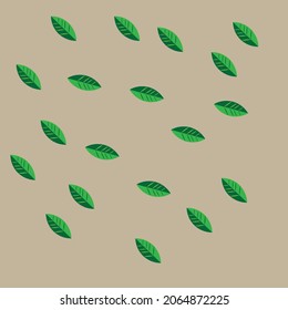 leaf pattern design or textile design or minimalist pattern design