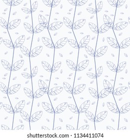 leaf pattern download. line illustration