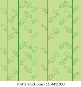 leaf pattern download. line illustration