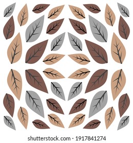 Leaf Pattern Elegan Vector. Perfect for textile design, Background, logo, Etc.