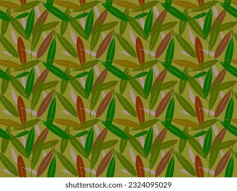 leaf pattern fabric Beautiful colors look charming. It's a contemporary design.