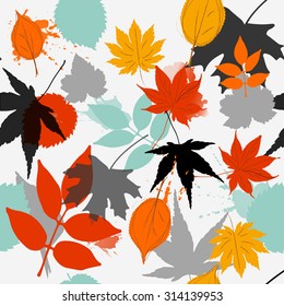 leaf pattern fall color warm color autumn