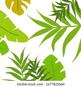 Leaf pattern. flat leaf design. Flat leaf designs for banners, posters, textiles, and prints.