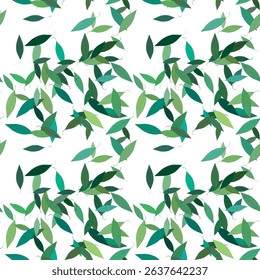 Leaf pattern, floral seamless pattern, leaf background, seamless texture, background pattern, floral design, nature backgrounds, leaf isolated, ornament vector, vector shapes