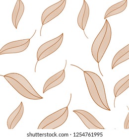 leaf pattern isolated icon