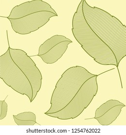 leaf pattern isolated icon
