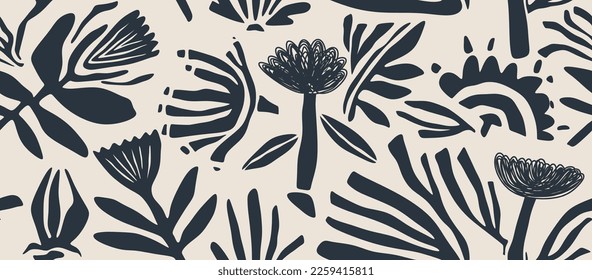 leaf pattern, leaves pattern, flower pattern, abstract pattern. vector illustration