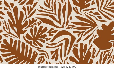 leaf pattern, leaves pattern, flower pattern, abstract pattern. vector illustration