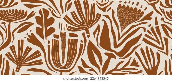 leaf pattern, leaves pattern, flower pattern, abstract pattern. vector illustration