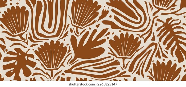 leaf pattern, leaves pattern, flower pattern, abstract pattern. vector illustration