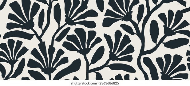 leaf pattern, leaves pattern, flower pattern, abstract pattern. vector illustration