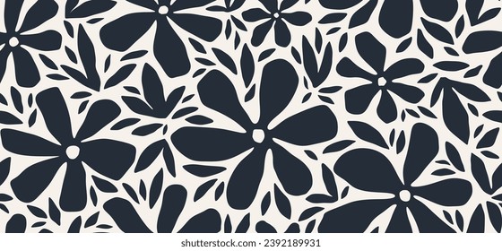 leaf pattern, leaves pattern, flower pattern, abstract pattern. vector illustration