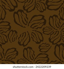 leaf pattern, leaves pattern, flower pattern, abstract pattern. vector illustration