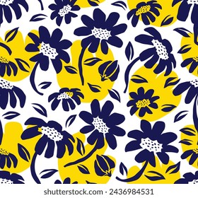 leaf pattern, leaves pattern, flower pattern, abstract pattern. vector illustration